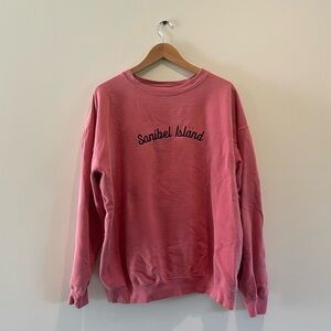 Pink Sanibel Island Sweatshirt